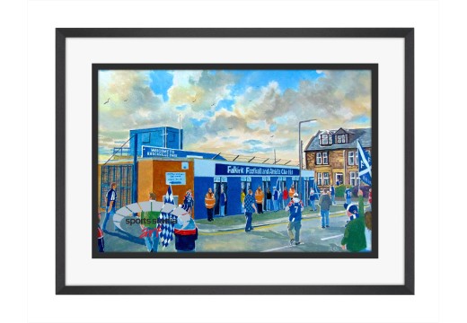 Brockville Stadium 'Going to the Match' Fine Art Print - Falkirk FC Brockville Stadium 'Going to the Match' Fine Art Print - Falkirk FC